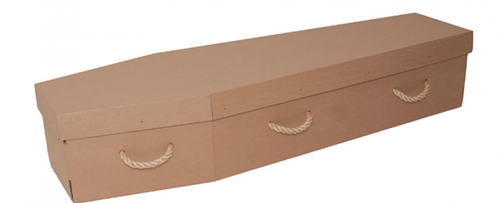 Cardboard coffin